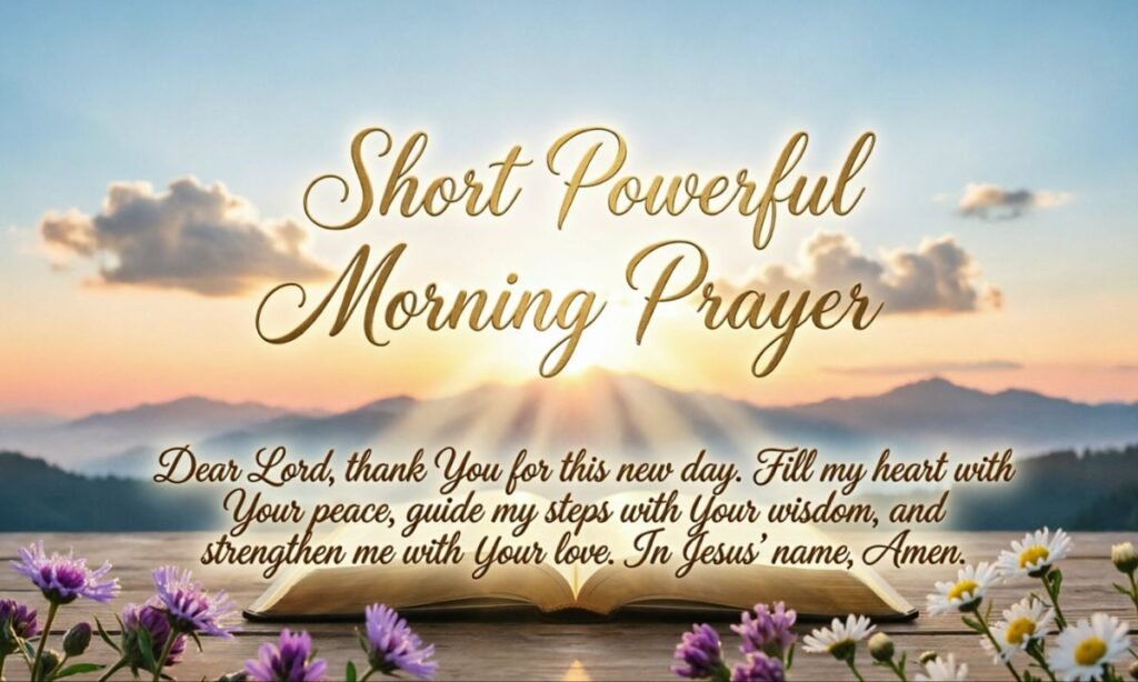 Short powerful morning prayer
