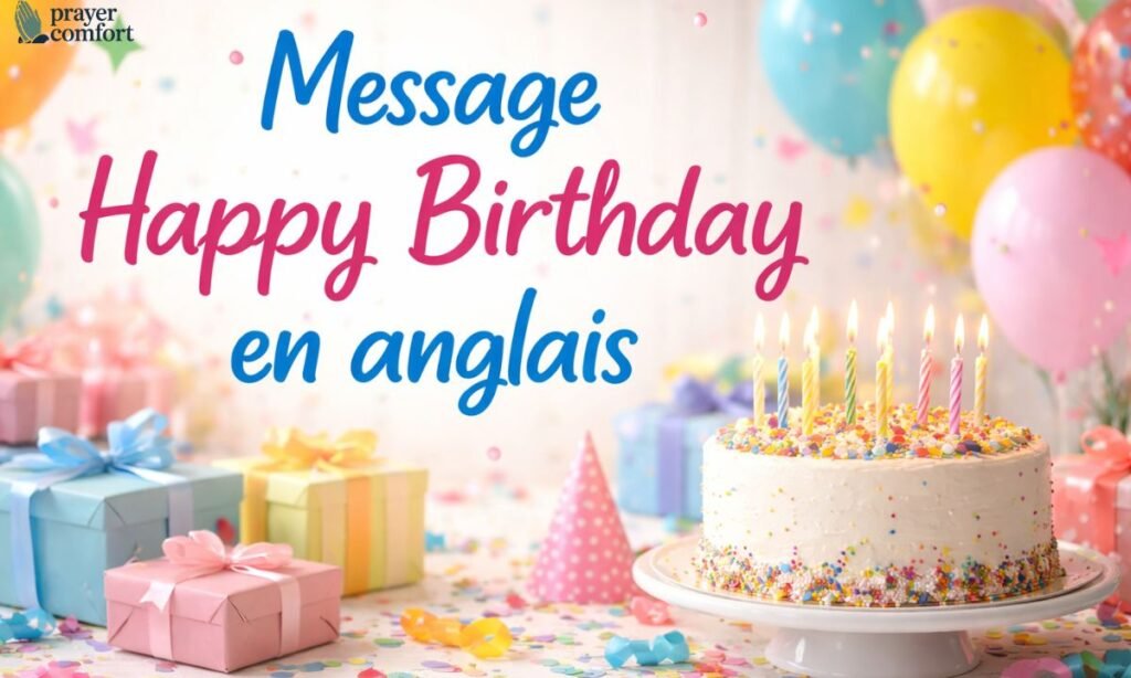 Message Happy birthday en anglais