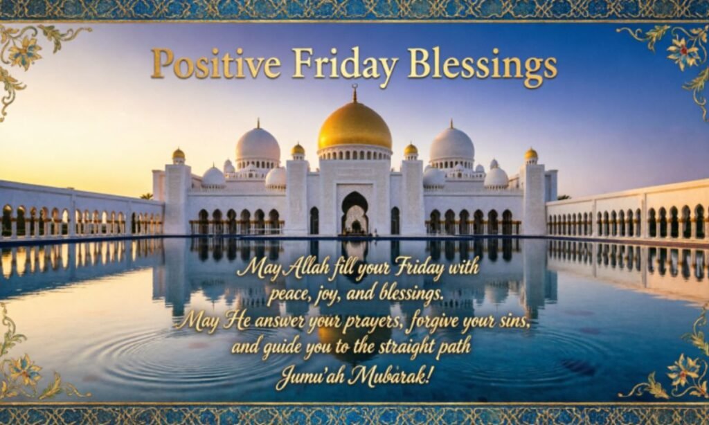 Positive Friday blessings and prayers