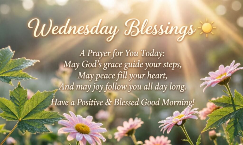 Positive Good morning Wednesday blessings