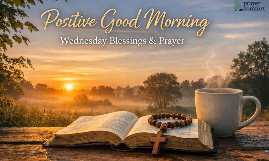 Positive good morning wednesday blessings and prayer