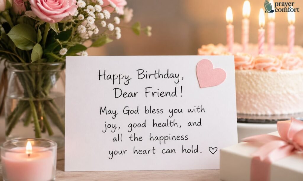 Short and Cute birthday prayer for a friend