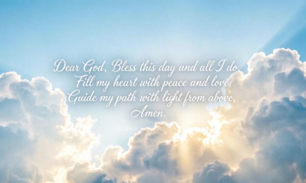 Short prayers for blessings