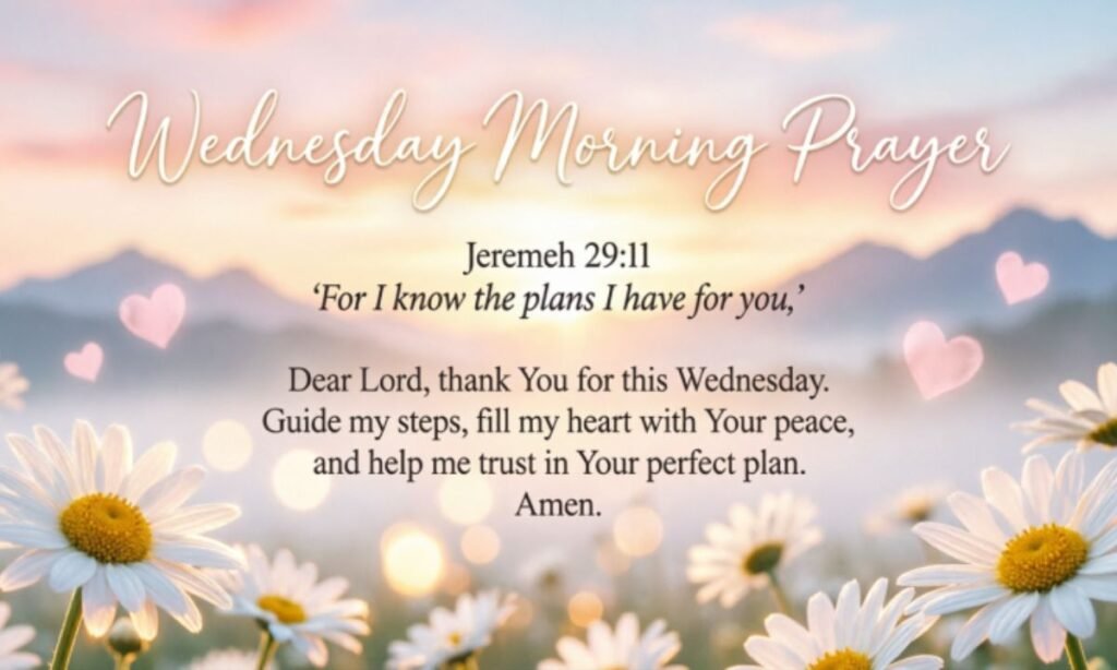 Wednesday morning prayer with Bible verses