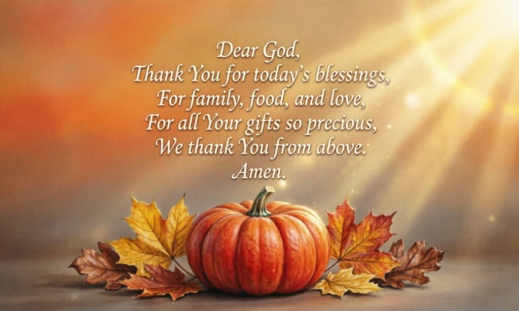 short and sweet thanksgiving prayer