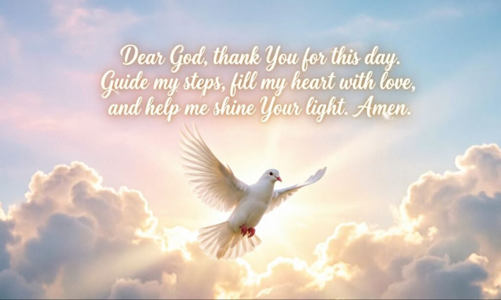 short sweet prayer to god