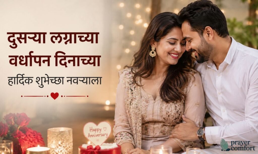 2nd Marriage Anniversary Wishes for Husband in Marathi