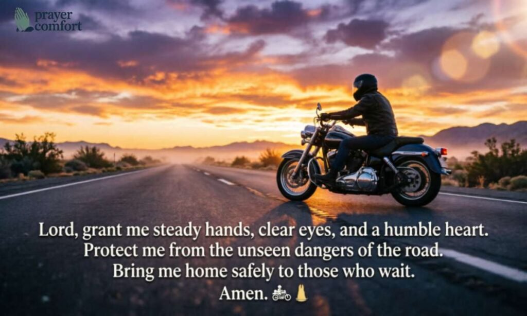 Motorcycle riders prayer