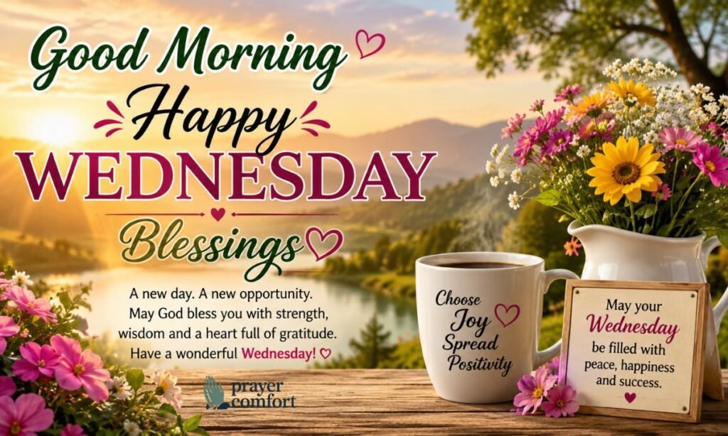 Positive Good morning Wednesday Blessings Images