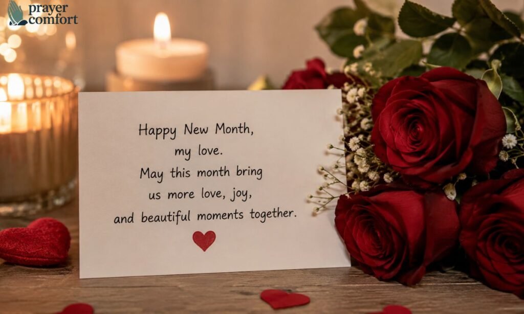 Short New Month Wishes to My Love