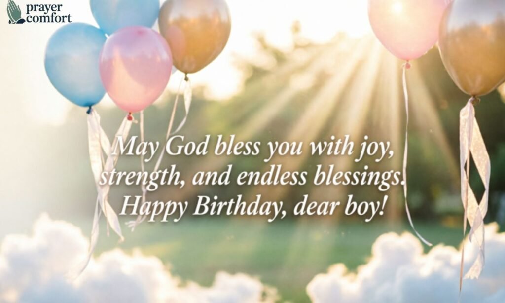 Short birthday prayer for a boy child