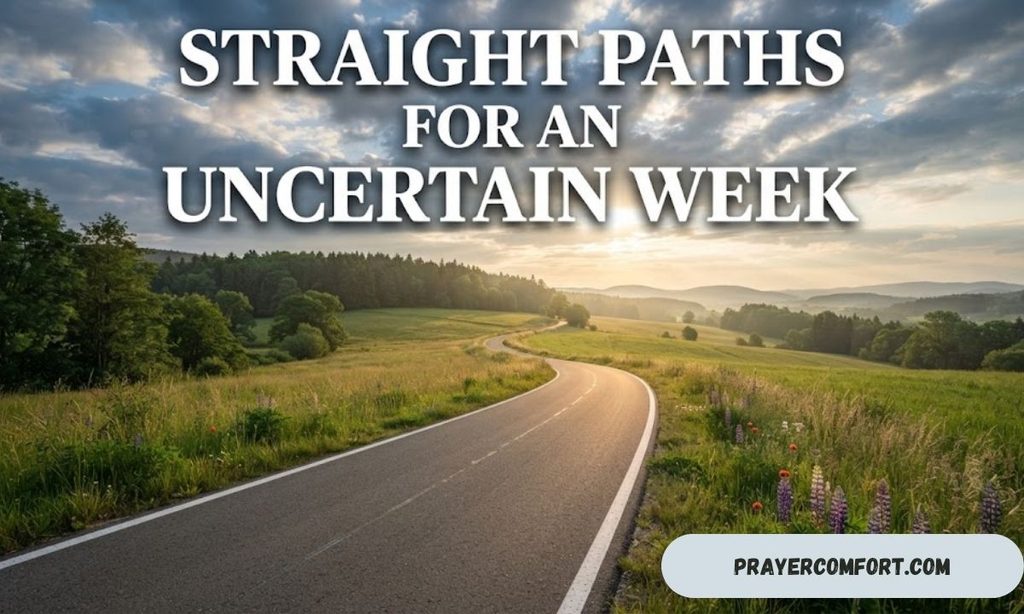 Straight Paths for an Uncertain Week