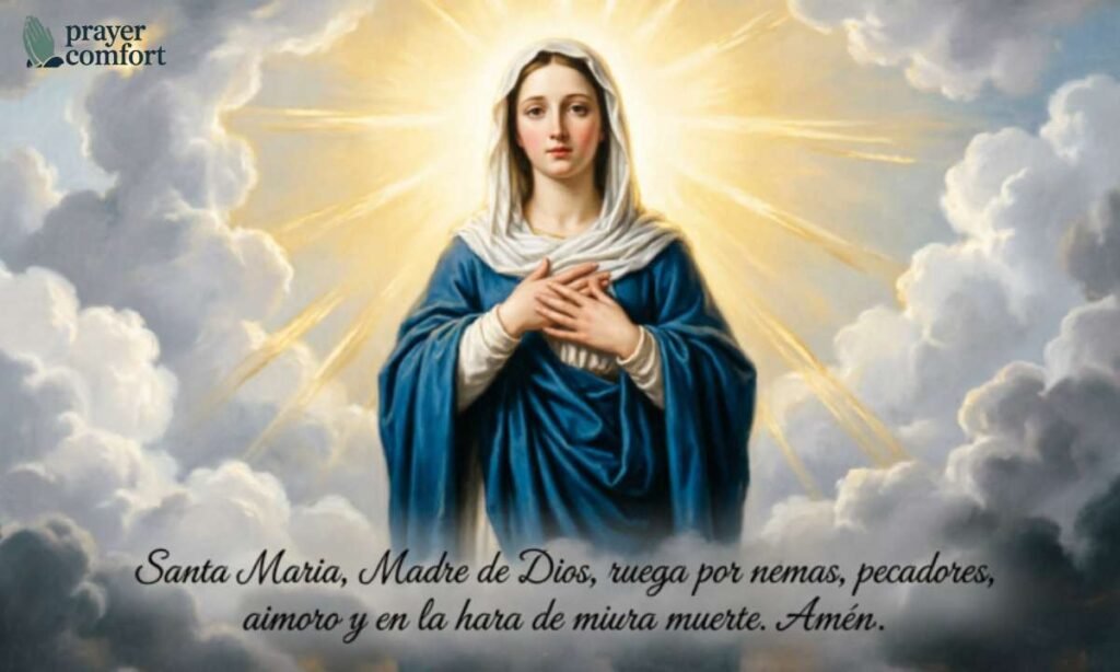 The Santa María Prayer in Spanish