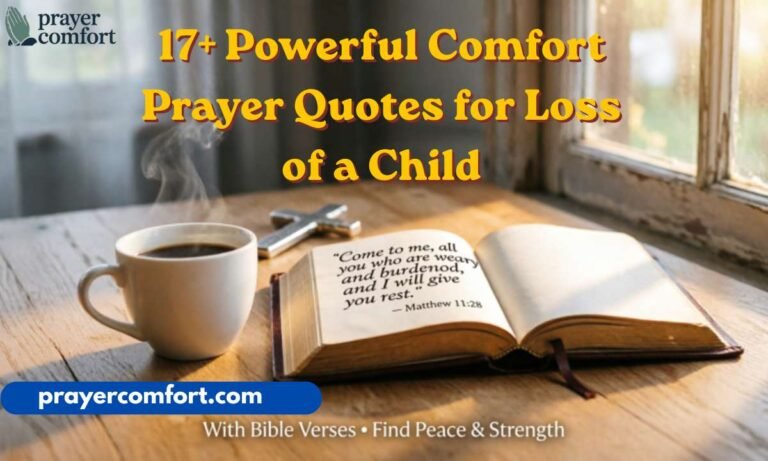 17+ Powerful Comfort Prayer Quotes for Loss of a Child