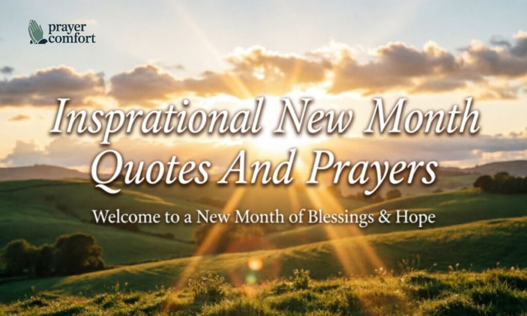 Inspirational New Month Quotes And Prayers
