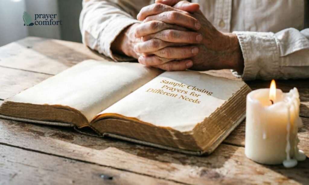 Sample Closing Prayers for Different Needs