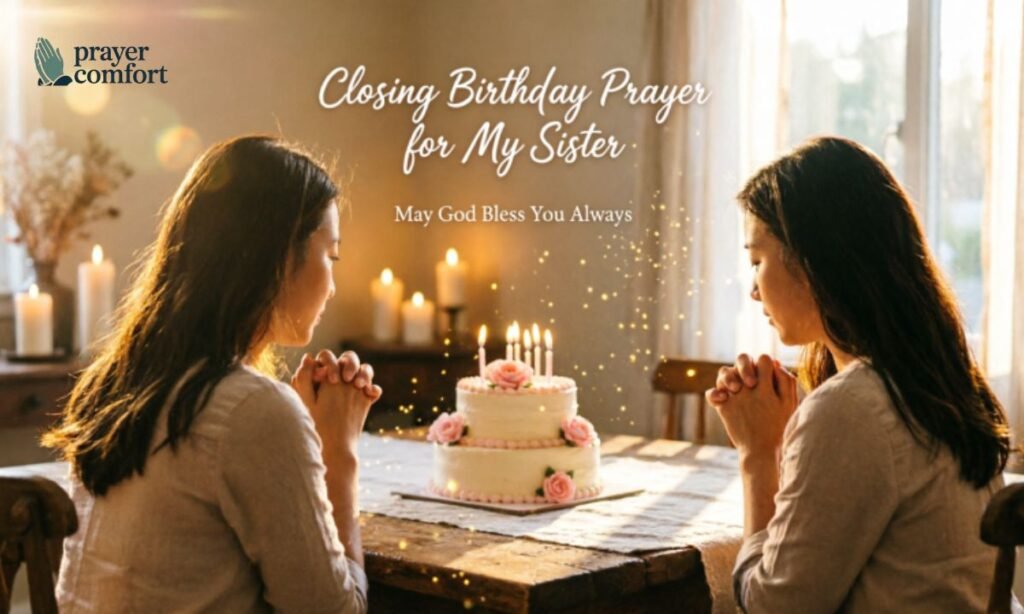 Closing Birthday Prayer for My Sister