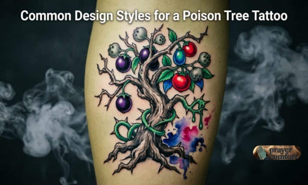 Common Design Styles for a Poison Tree Tattoo