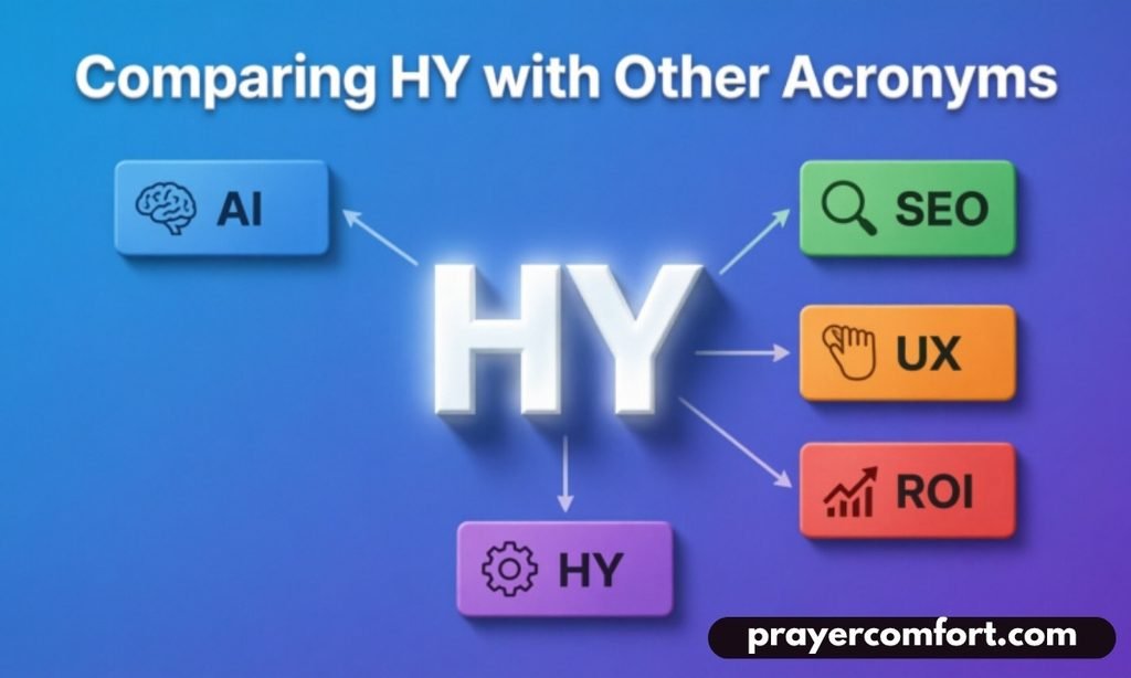 Comparing HY with Other Acronyms