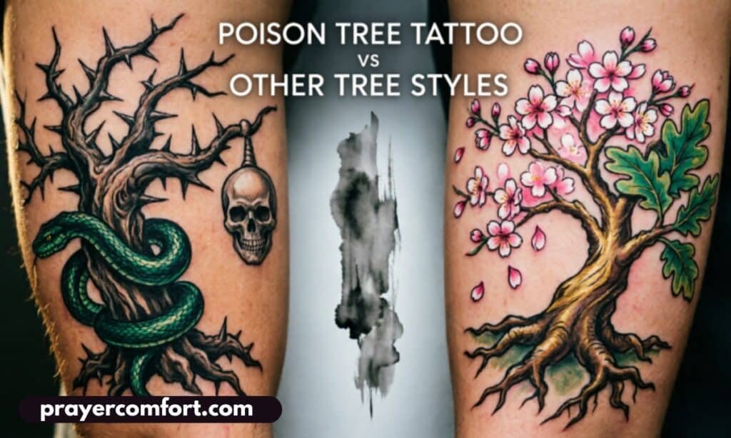 Poison Tree Tattoo vs Other Tree Tattoo Styles