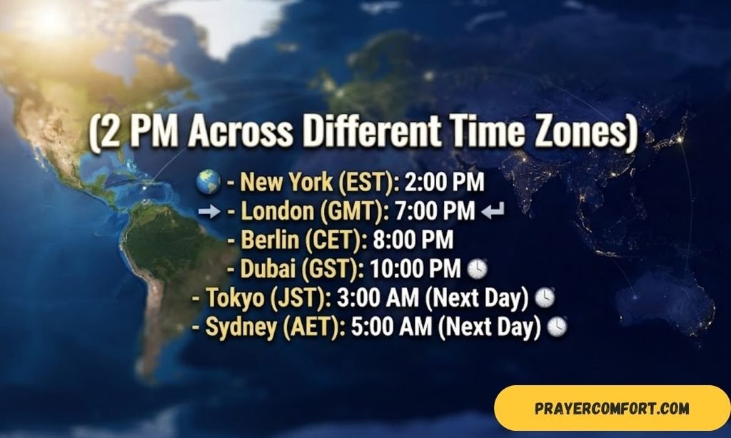 2 PM Across Different Time Zones