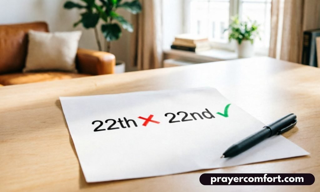 22th or 22nd – Quick Answer