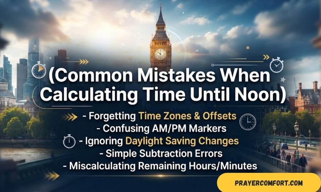 Common Mistakes When Calculating Time Until Noon