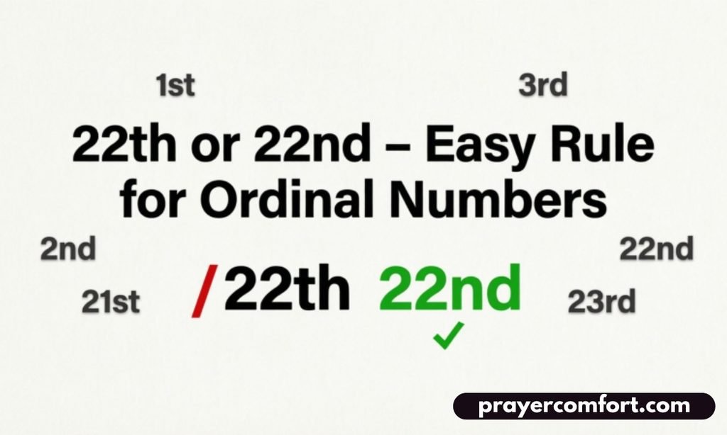 Easy Rule for Ordinal Numbers
