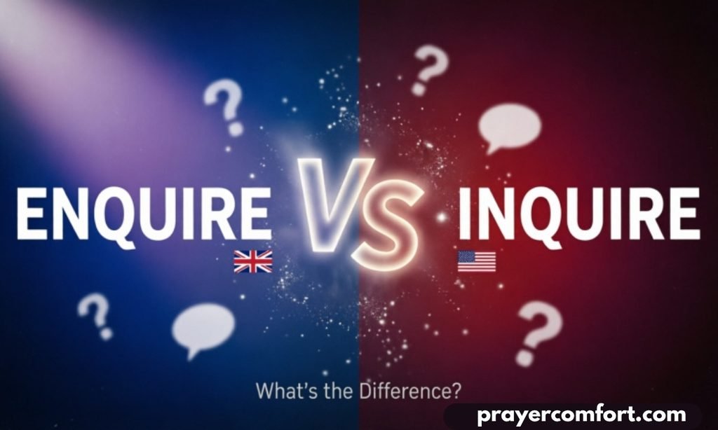 Enquire or Inquire meaning