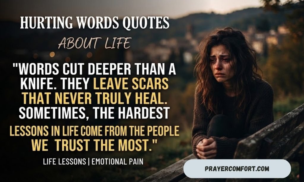 HURTING WORDS QUOTES ABOUT LIFE