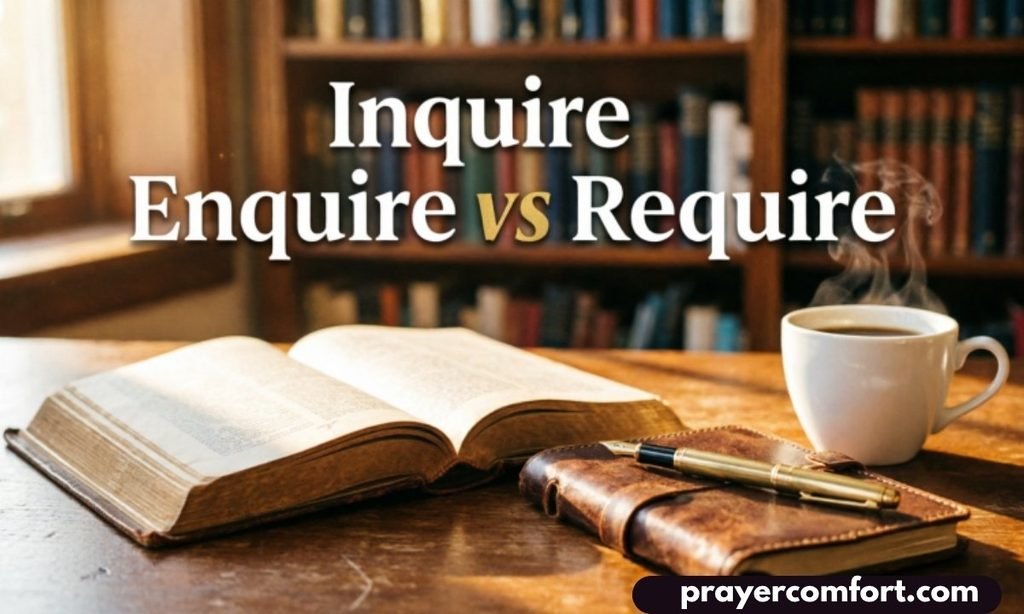 Inquire vs Enquire vs Require