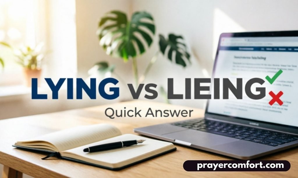 Lieing vs Lying Quick Answer