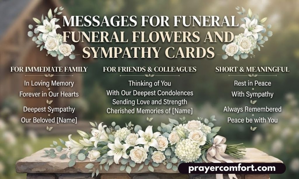 Messages for Funeral Flowers and Sympathy Cards