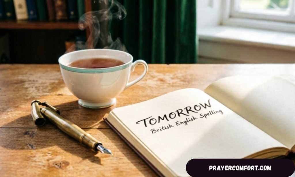 Tomorrow spelling in british English