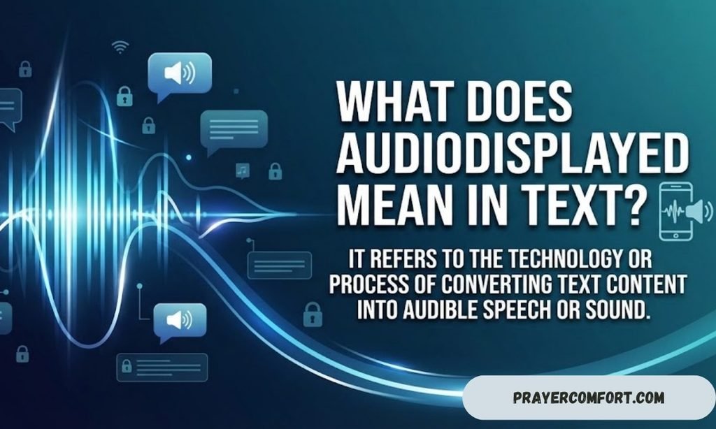 What Does Audiodisplayed Mean in Text