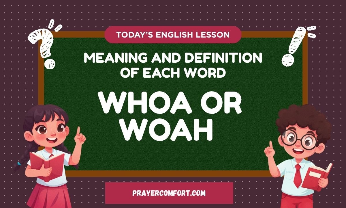 Meaning and Definition of Each Word